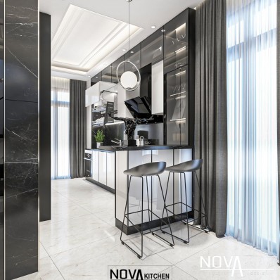 Tại sao nên chọn thiết kế tủ bếp cánh kính tại Novafurniture?
