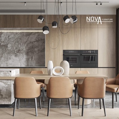 Giải pháp thiết kế phòng bếp cho gia đình 8 thành viên