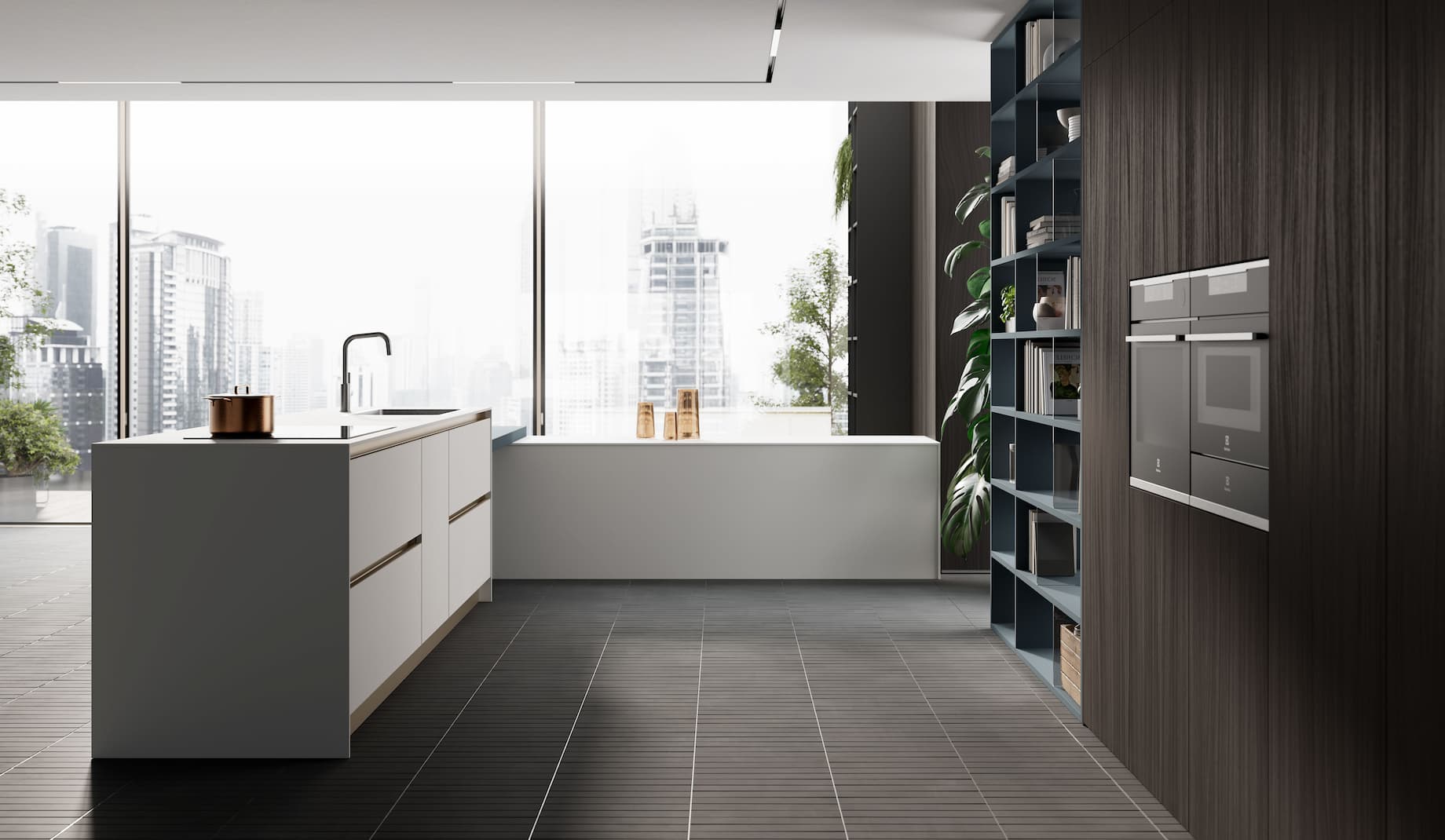 Thiết kế tủ bếp biệt thự cao cấp hiện đại