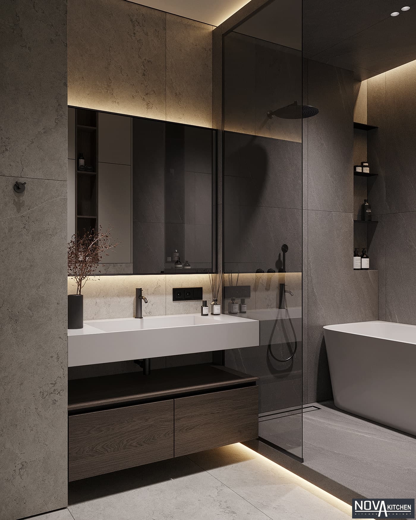 Thiết kế nội thất phòng tắm hiện đại Quận 7
