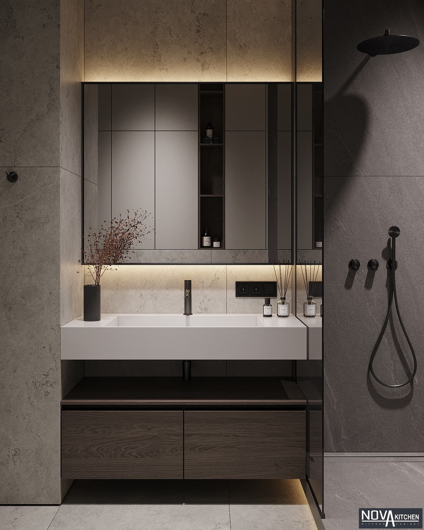 Thiết kế nội thất phòng tắm hiện đại Quận 7