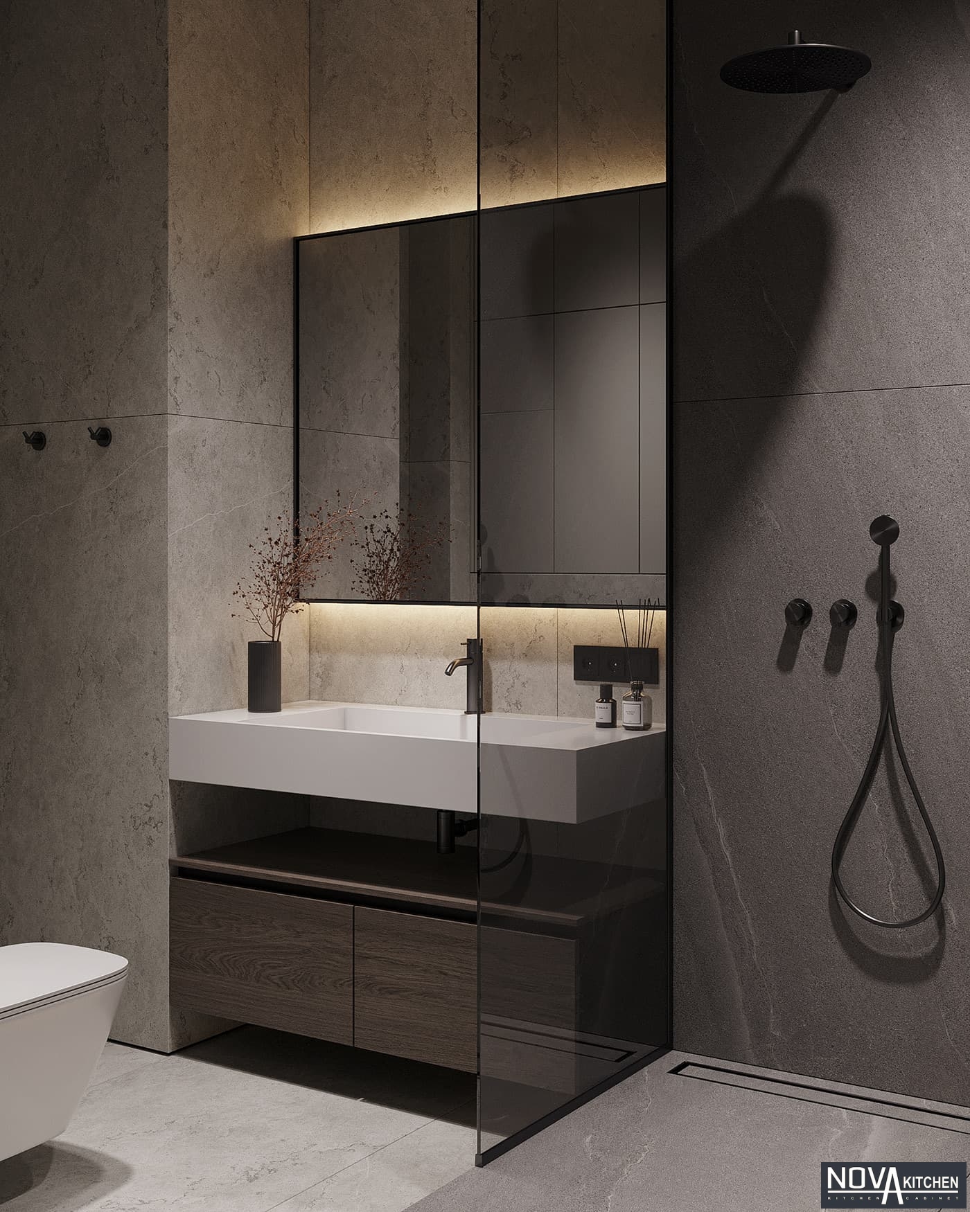 Thiết kế nội thất phòng tắm hiện đại Quận 7