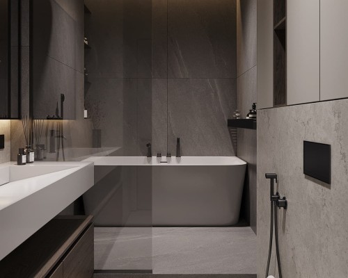 Thiết kế nội thất phòng tắm hiện đại Quận 7