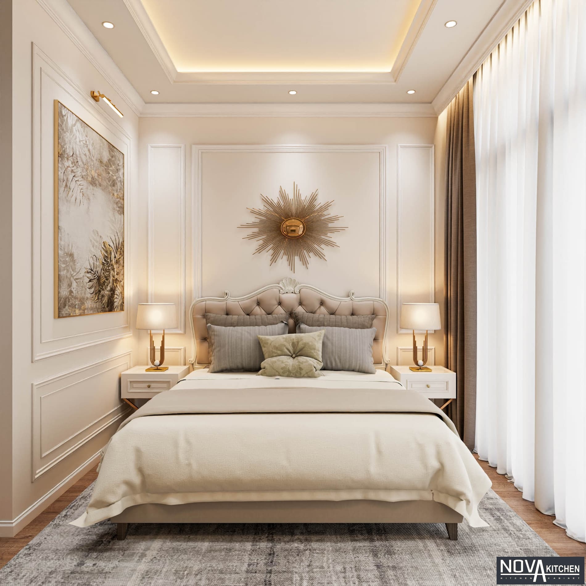 Thiết kế nội thất nhà phố phong cách tân cổ điển