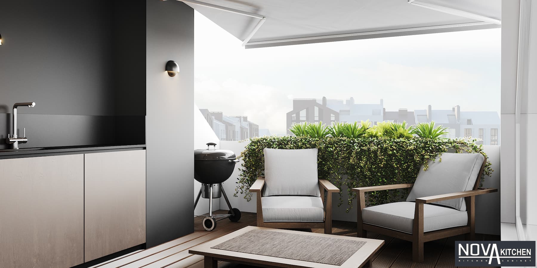 Thiết kế thi công nội thất nhà phố hiện đại Tiền Giang