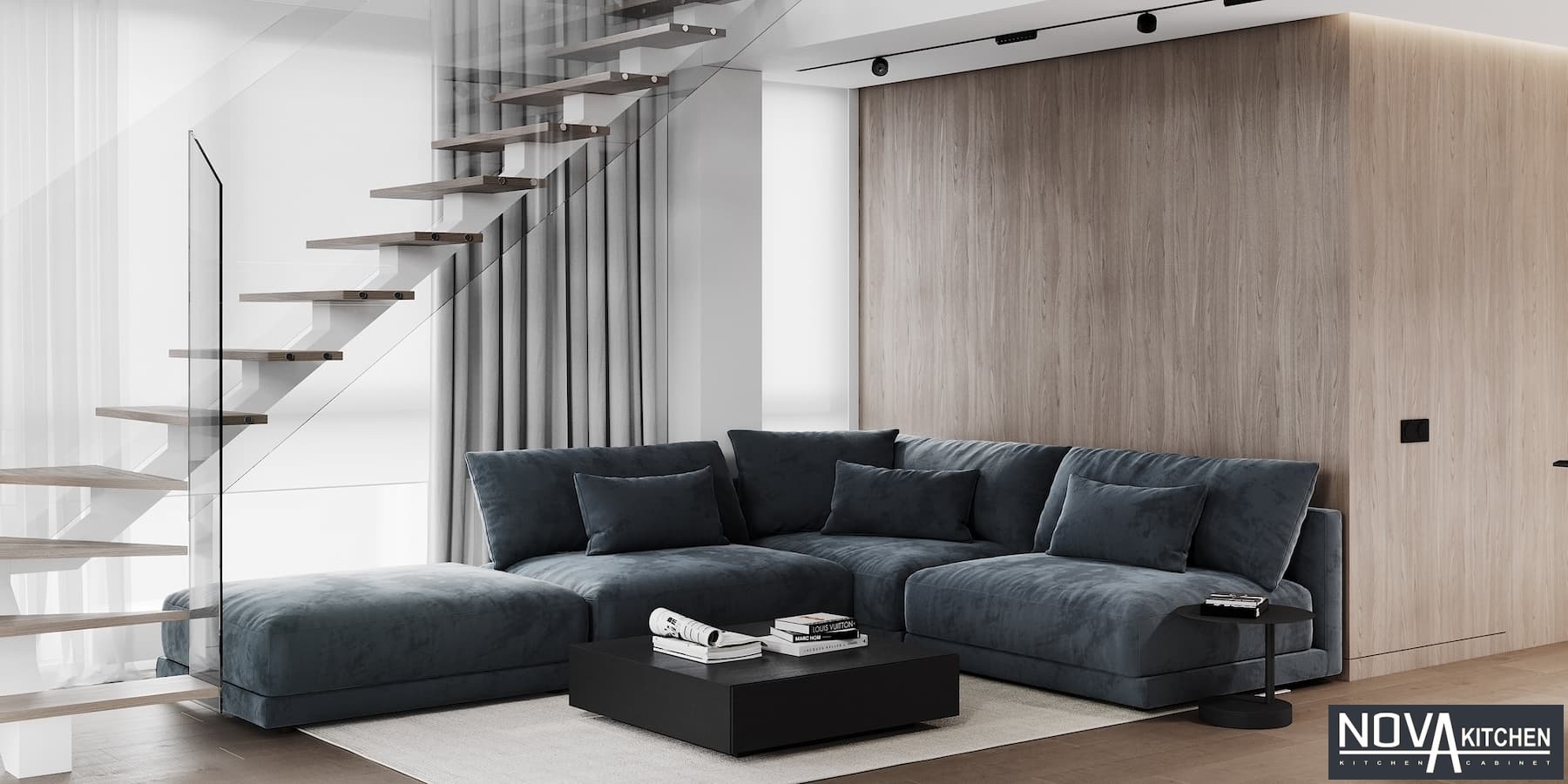 Thiết kế thi công nội thất nhà phố hiện đại Tiền Giang