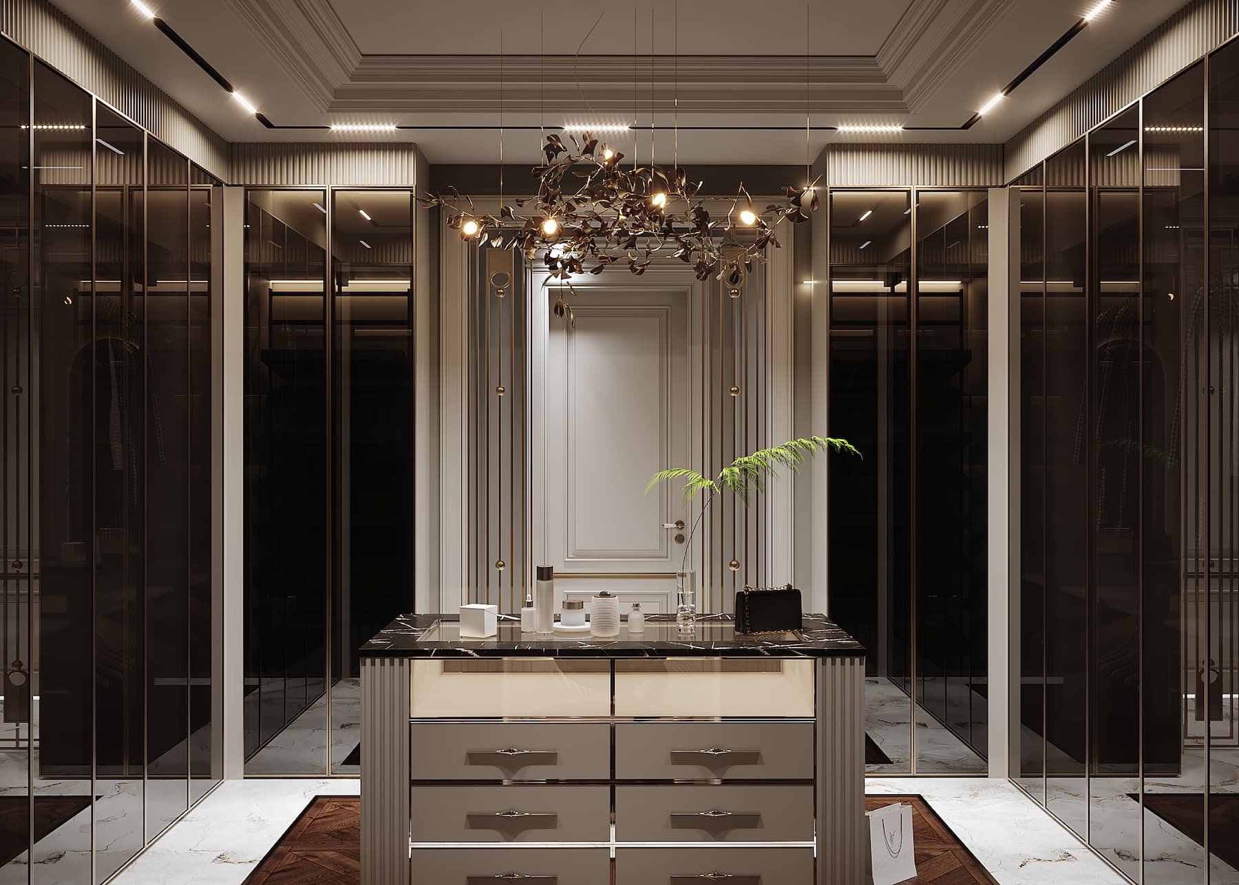 Thiết kế phòng thay đồ sang trọng HCM