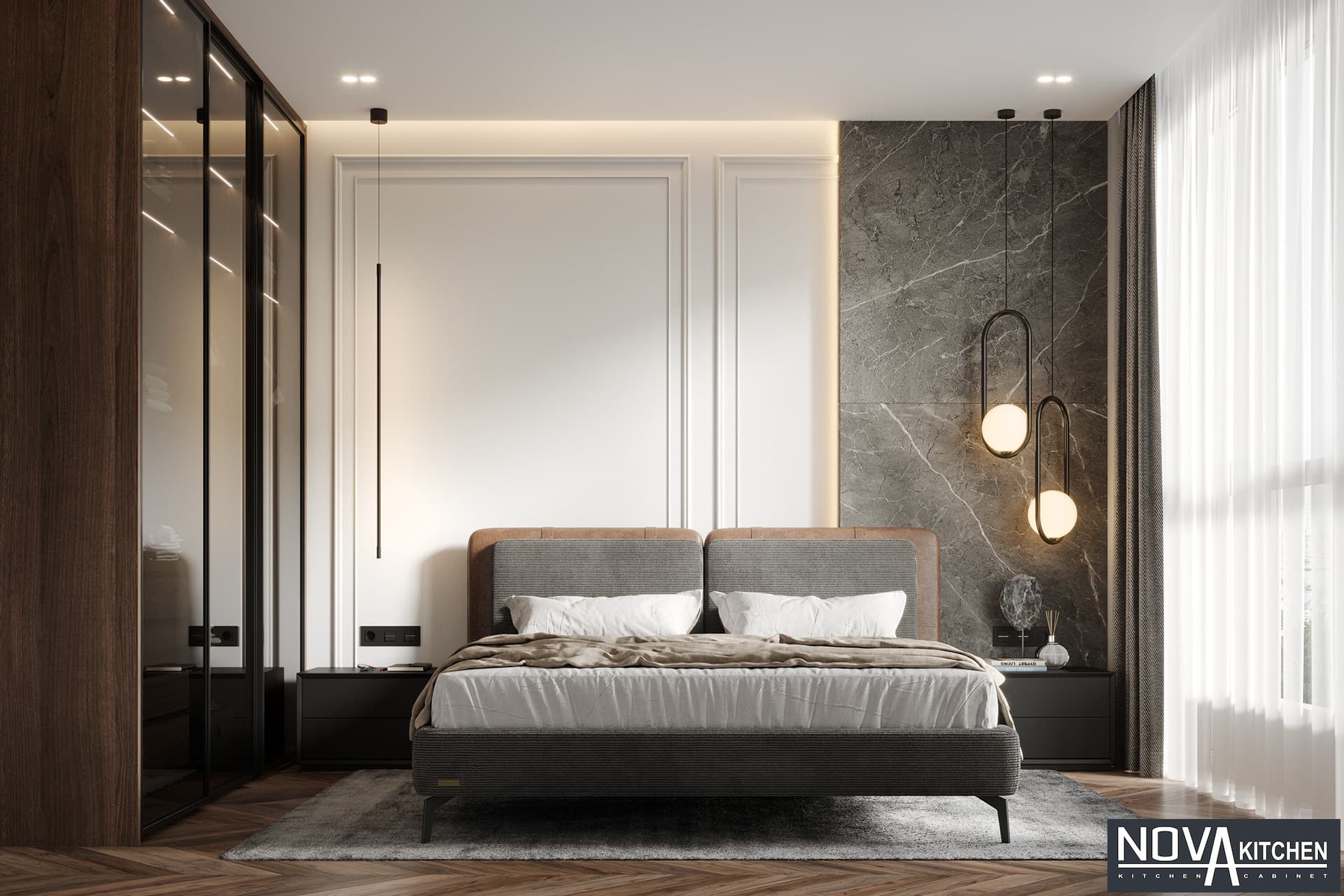 Nội thất phòng ngủ tân cổ điển sang trọng