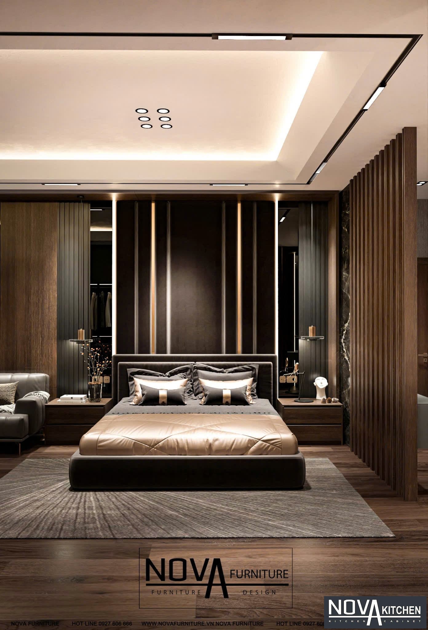 Thiết kế nội thất phòng ngủ hiện đại