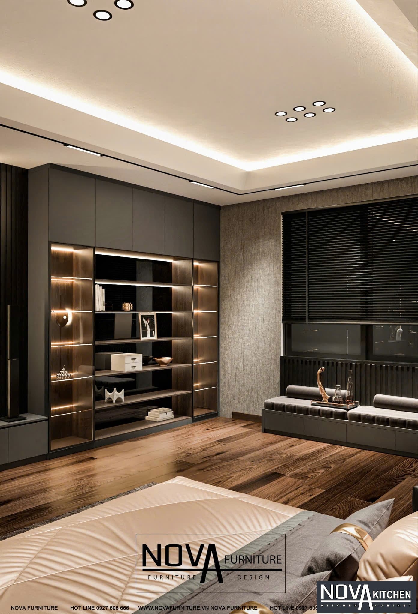 Thiết kế nội thất phòng ngủ hiện đại
