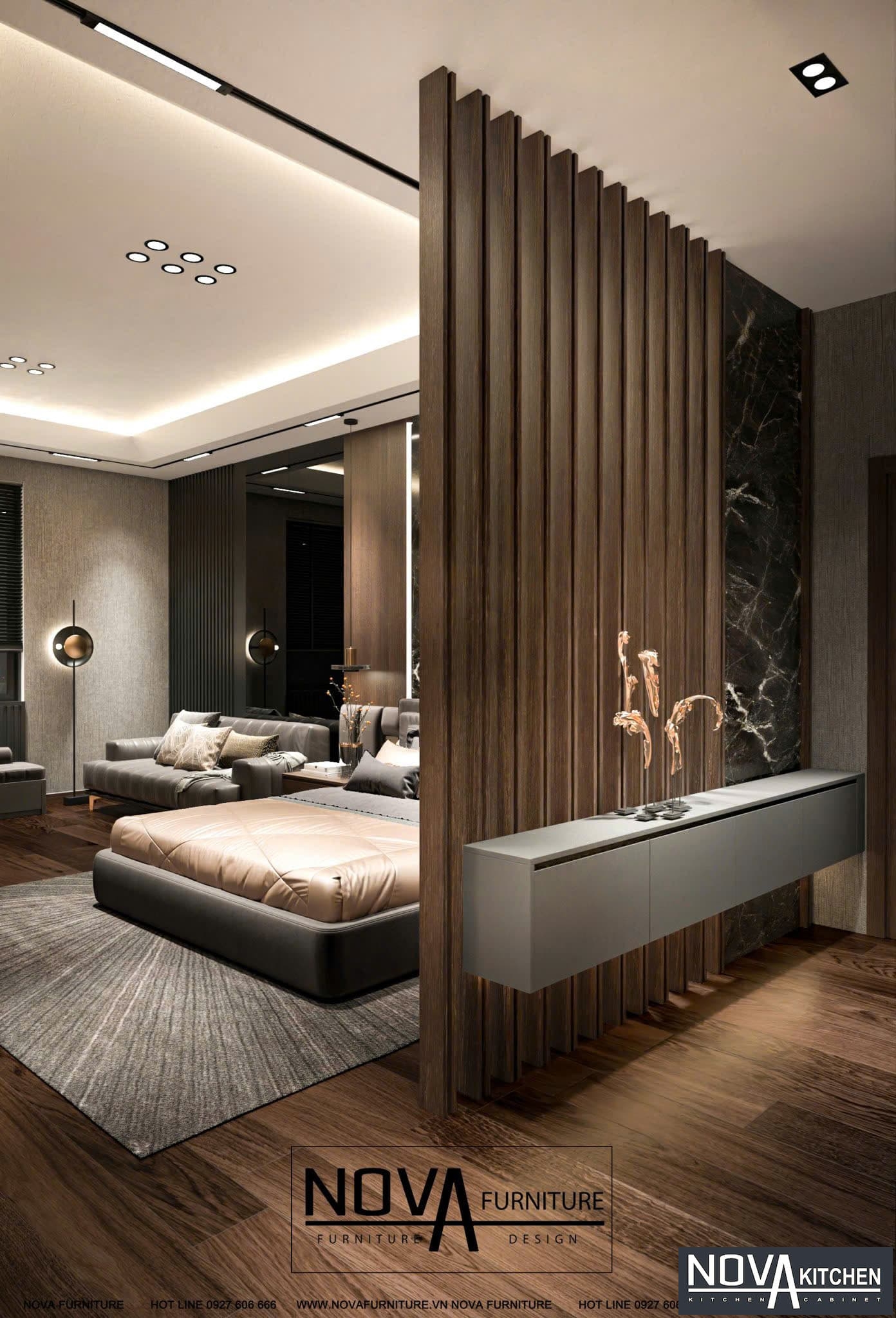 Thiết kế nội thất phòng ngủ hiện đại