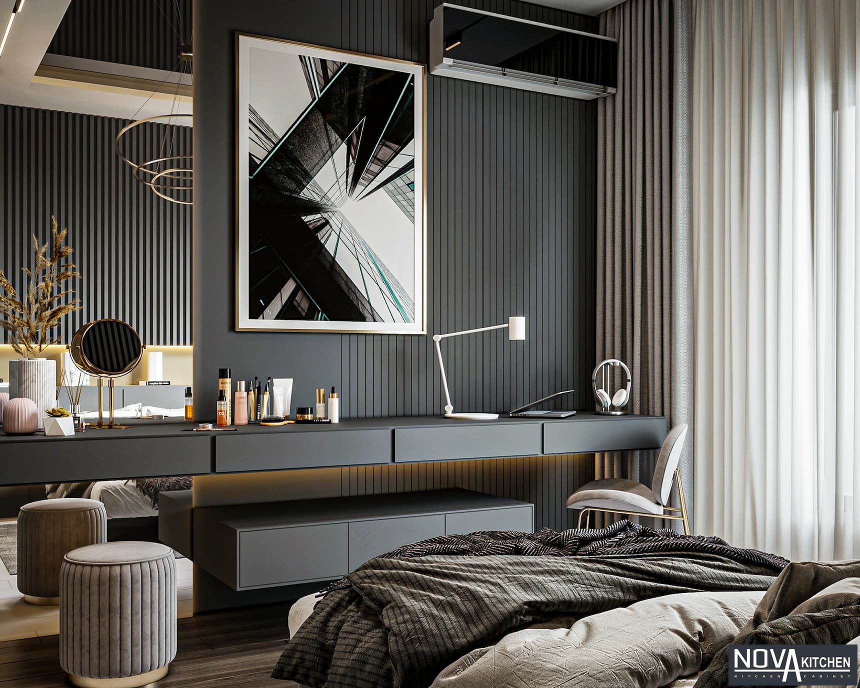 Thiết kế Nội thất phòng ngủ Luxury HCM