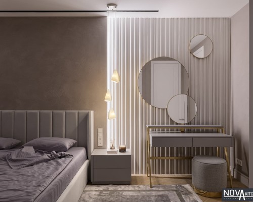 Thiết kế nội thất phòng ngủ phòng tắm hiện đại Tiền Giang
