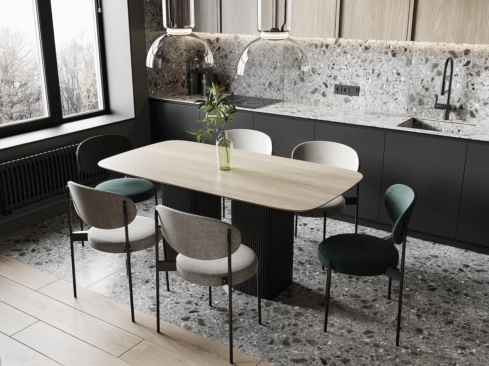 thiết kế tủ bếp MDF đẹp tại HCM