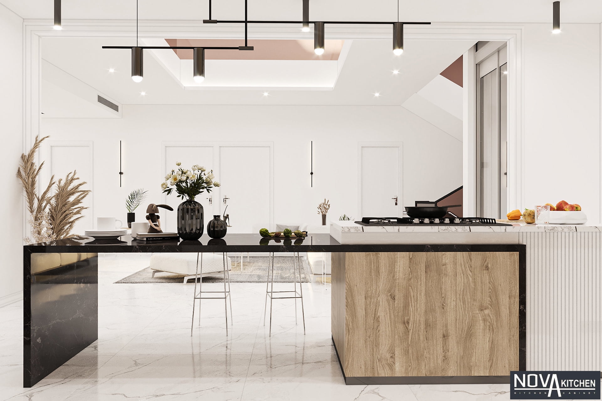 Thiết kế tủ bếp MDF đẹp Đồng Tháp