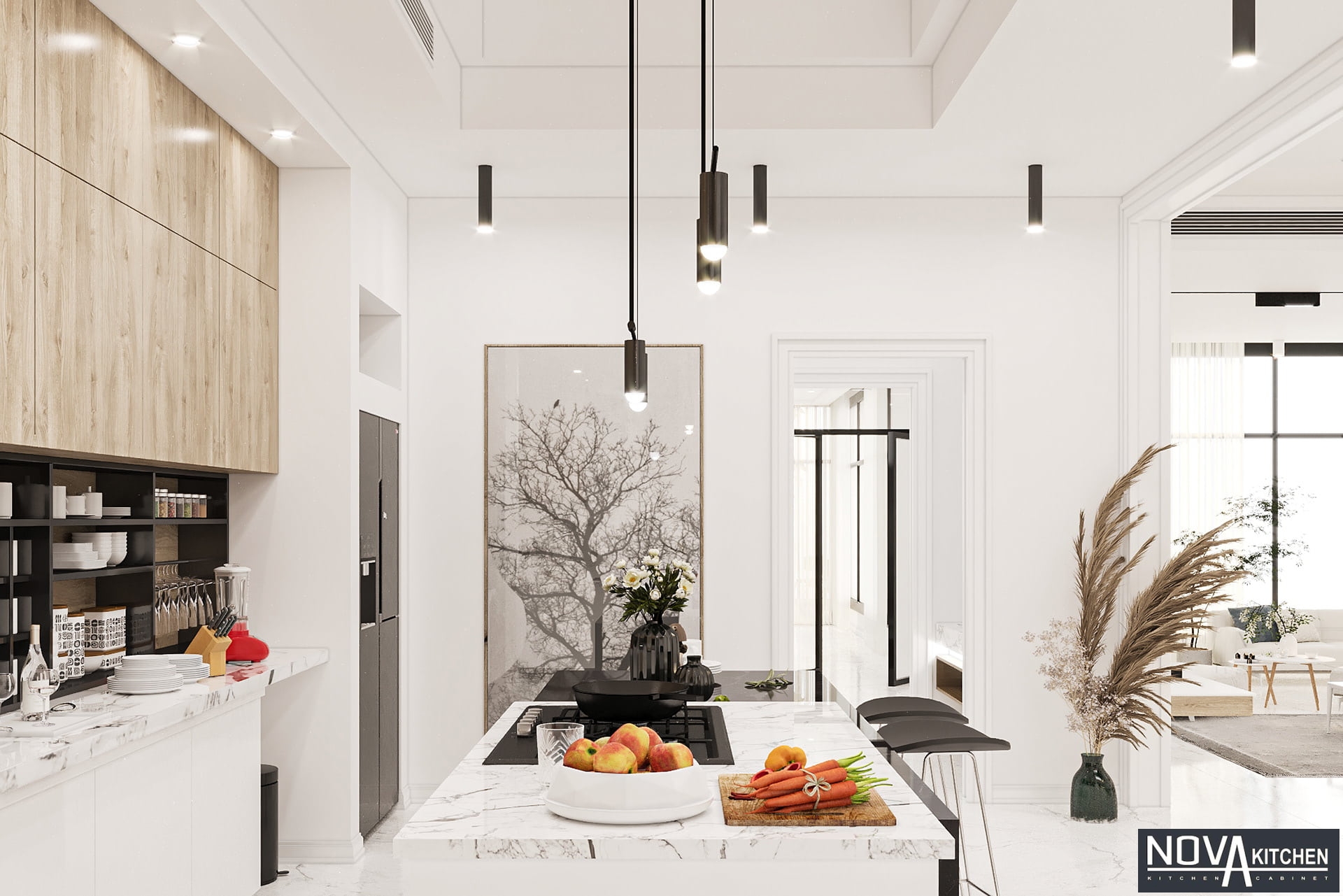 Thiết kế tủ bếp MDF đẹp Đồng Tháp