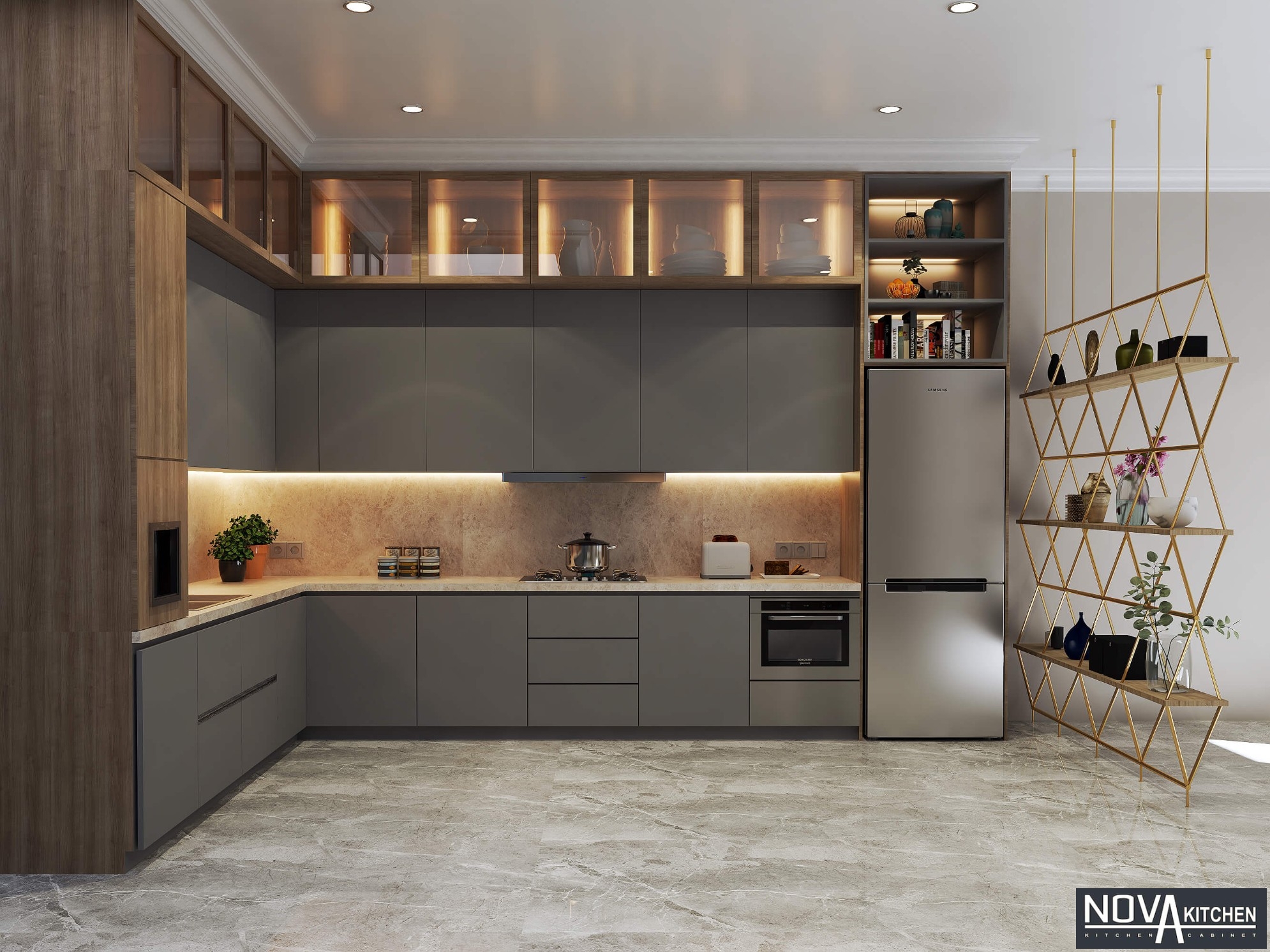 Tủ bếp gỗ cao cấp Đồng Tháp