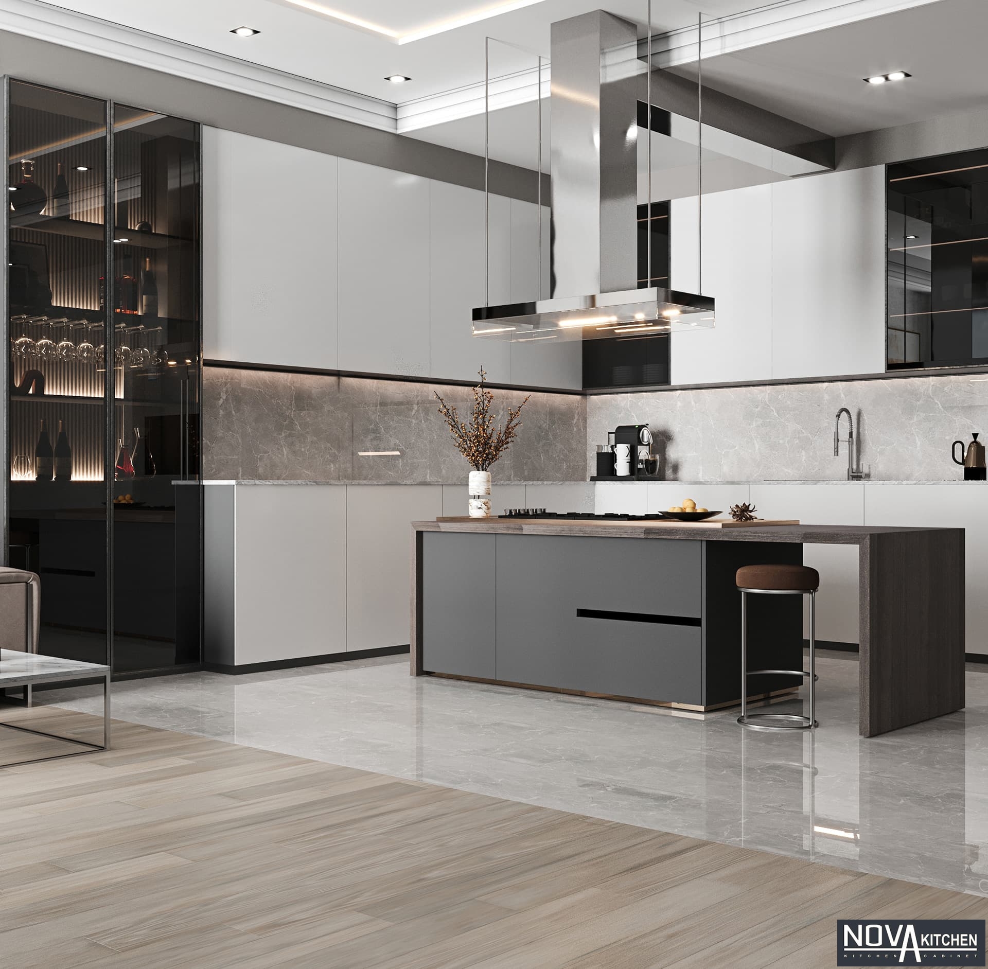 Tủ bếp gỗ công nghiệp HCM