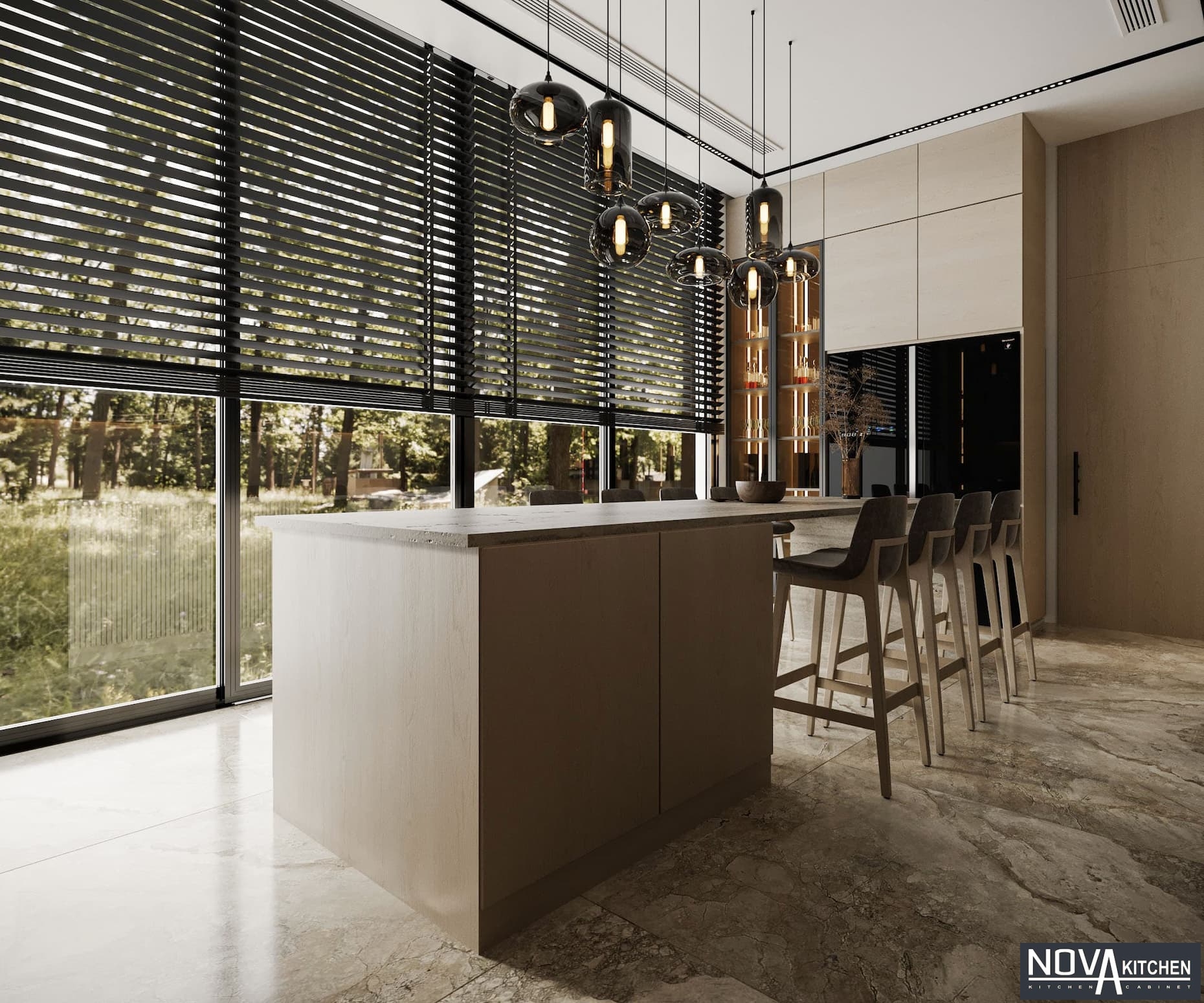 Tủ bếp Vĩnh Long hiện đại sang trọng