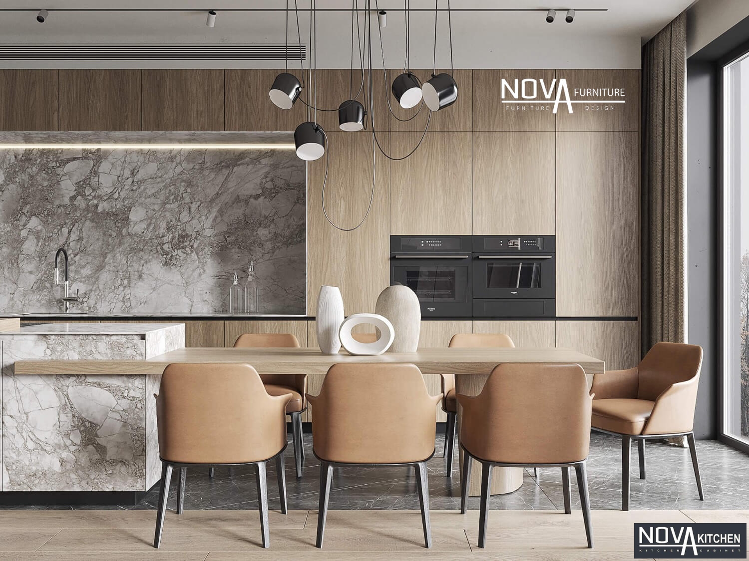 Viết bài Thiết kế tủ bếp MDF màu trắng cho phòng bếp master