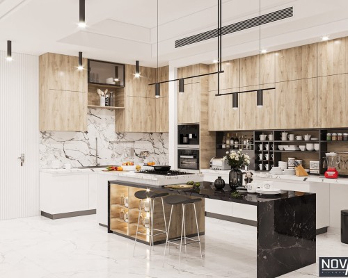 Thiết kế tủ bếp MDF đẹp Đồng Tháp