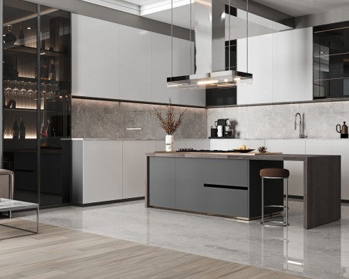 Tủ bếp gỗ công nghiệp HCM